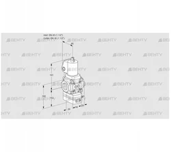 VAG2T40N/NQGLAA (88017013) Газовый клапан с регулятором соотношения Kromschroder