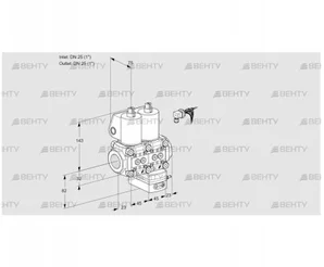 VCD1E25R/25R05ND-25WL/PPPP/MMPP (88105700) Регулятор давления Kromschroder