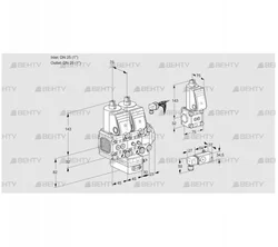 VCH1E25R/25R05FNHEVWR/2-MM/BSPP (88100001) Клапан с регулятором расхода Kromschroder