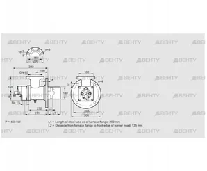 BIO 140HM-200/135-(52)E (84008724) Газовая горелка Kromschroder