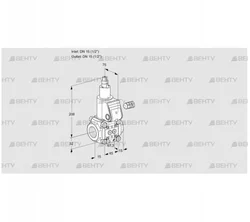 VAS115R/LK (88000562) Газовый клапан Kromschroder