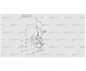 VAG240R/NWSRAE (88013382) Газовый клапан с регулятором соотношения Kromschroder