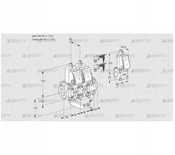 VCH2E40R/40R05NHEVWR6/PPPP/PPZS (88104843) Клапан с регулятором расхода Kromschroder