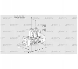 VCS2E40F/40F05NNQR3/PPPP/PPPP (88100117) Сдвоенный газовый клапан Kromschroder