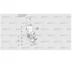 VAG3-/50R/NYGLAE (88027573) Газовый клапан с регулятором соотношения Kromschroder