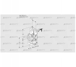 VAD125/15R/NW-50B (88021185) Газовый клапан с регулятором давления Kromschroder