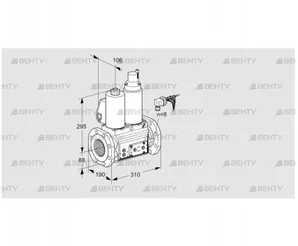 VCS780F05NLQLE/PPPP/PPPP (88205109) Сдвоенный газовый клапан Kromschroder