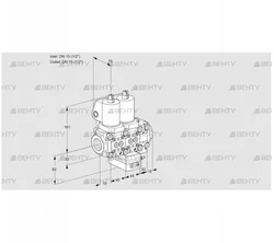 VCH1T15N/15N05NHAVQSL/PPPP/PPPP (88100553) Клапан с регулятором расхода Kromschroder