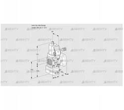 VAV2-/40F/NWSRAK (88030925) Газовый клапан с регулятором соотношения Kromschroder