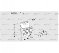 VCG2E25R/25R05NGEVWL/2--3/PPPP (88107186) Клапан с регулятором соотношения Kromschroder