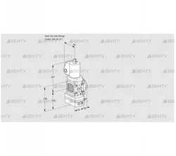 VAG3T-/50N/NQGLAA (88033072) Газовый клапан с регулятором соотношения Kromschroder