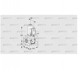 VAS7T80A05NQGRE/PP/PP (88203162) Газовый клапан Kromschroder