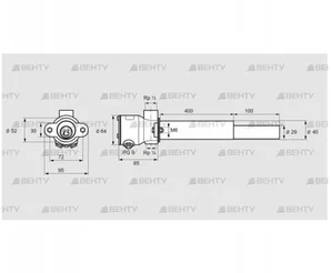 ZKIH 400/100R (84214040) Пилотная горелка Kromschroder