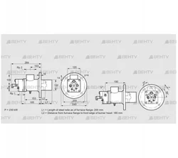 BIO 100KB-200/185-(41E)E (84099861) Газовая горелка Kromschroder