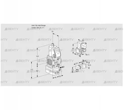 VAG1-/25R/NWAE (88001627) Газовый клапан с регулятором соотношения Kromschroder