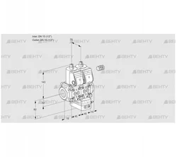 VCG1E15R/15R05NGEWR/PPPP/PPPP (88100244) Клапан с регулятором соотношения Kromschroder