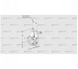 VAS250R/NQ (88000035) Газовый клапан Kromschroder