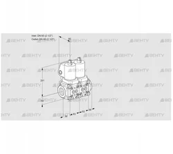 VCS3T65N/65N05NNQSL/PPPP/PPPP (88103778) Сдвоенный газовый клапан Kromschroder