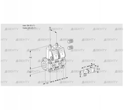 VCS1E25R/25R05NNWR3/2-PP/-2PP (88104904) Сдвоенный газовый клапан Kromschroder