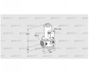 VR 50R01NQ33D (85248530) Воздушный электромагнитный клапан Kromschroder