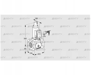 VAS780F05LWGRB/MM/PP (88203990) Газовый клапан Kromschroder