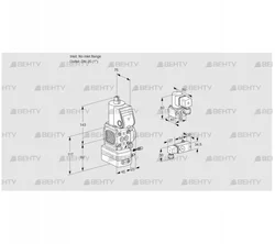 VAG1-/25R/NWAE (88032192) Газовый клапан с регулятором соотношения Kromschroder