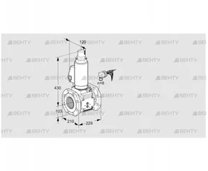 VAS8100F05LWGLB/PM/PP (88207362) Газовый клапан Kromschroder