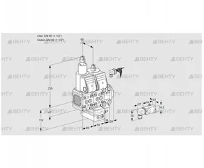 VCG2E40R/40R05FLGEVWR/3--3/PPPP (88103360) Клапан с регулятором соотношения Kromschroder