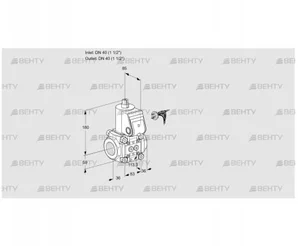 VAS340R/NW (88025301) Газовый клапан Kromschroder