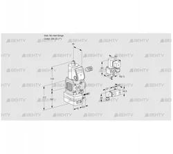 VAG1-/25R/NWAE (88034070) Газовый клапан с регулятором соотношения Kromschroder