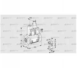 VCS665F05NLWR3B/MM1-/MMMM (88203547) Сдвоенный газовый клапан Kromschroder