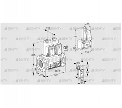 VCS9125F05NNAR3E/PPEP/3-B- (88203538) Сдвоенный газовый клапан Kromschroder