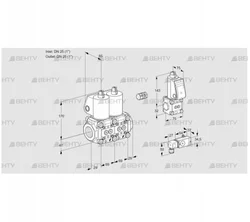 VCS2E25R/25R05NNWL/ZSPP/PP3- (88105766) Сдвоенный газовый клапан Kromschroder