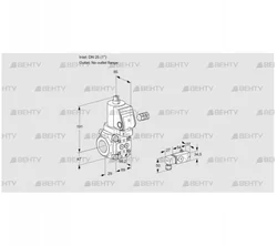 VAS225/-R/NKSR (88032541) Газовый клапан Kromschroder