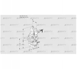 VAG115R/NWSRBE (88027785) Газовый клапан с регулятором соотношения Kromschroder