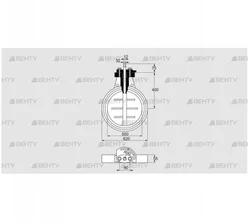 DKR 500Z03F100D (03149266) Дроссельная заслонка Kromschroder