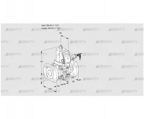 VAS240F/NKSR (88004872) Газовый клапан Kromschroder