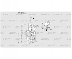 VAD125/15R/NW-100B (88007760) Газовый клапан с регулятором давления Kromschroder