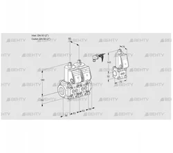 VCS3E50R/50R05NNWR3/PPPP/PPZS (88107854) Сдвоенный газовый клапан Kromschroder