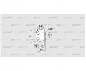 DG 17VCT8-5WG (84448095) Датчик-реле давления газа Kromschroder