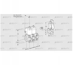 VCS1E20R/20R05NNKL/PPBS/PPPP (88106002) Сдвоенный газовый клапан Kromschroder