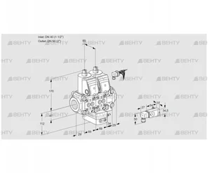 VCH2E40R/50R05NHEVWR/3-PP/4-PP (88105860) Клапан с регулятором расхода Kromschroder