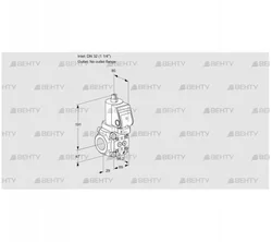 VAS2T32/-N/NQSR (88016170) Газовый клапан Kromschroder