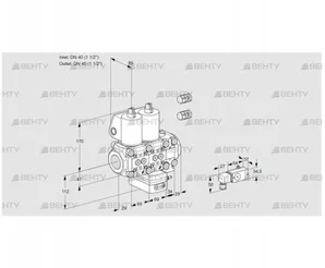 VCG2E40R/40R05NGEVWL3/-3PP/PPPP (88103793) Клапан с регулятором соотношения Kromschroder