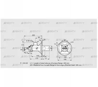 BIOA 65RB-400/285-(37)DB (84199154) Газовая горелка Kromschroder