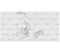 VAS2T50/-N/NQ (88010534) Газовый клапан Kromschroder