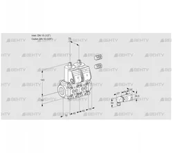 VCS1E15R/10R05NNWR3/PPPP/2-PP (88105520) Сдвоенный газовый клапан Kromschroder