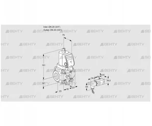 VAS1T20N/NKSR (88030257) Газовый клапан Kromschroder