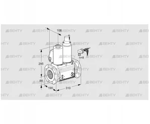 VCS780F05NLWLB/PPMM/PPMM (88207938) Сдвоенный газовый клапан Kromschroder