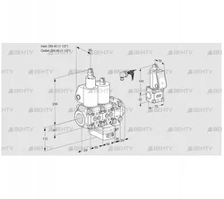 VCG2E40R/40R05LGEVWL/PPBS/PPPP (88101464) Клапан с регулятором соотношения Kromschroder